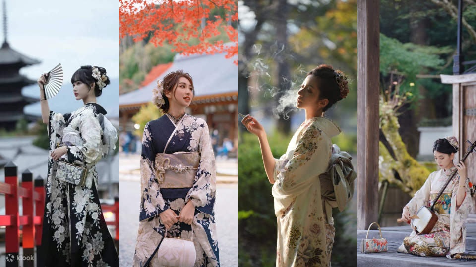 Kami sentiasa menyediakan kimono Furisode yang comel dan bergaya serta kimono Furisode mewah terkini di kedai kami. Kami mengesyorkan agar anda menyewa set kimono Furisode yang cantik dan melawat tempat-tempat menarik yang terkenal seperti Tenryu-ji, Huta